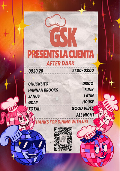 Gourmet Sound Kitchen Presents: La Cuenta at After Dark