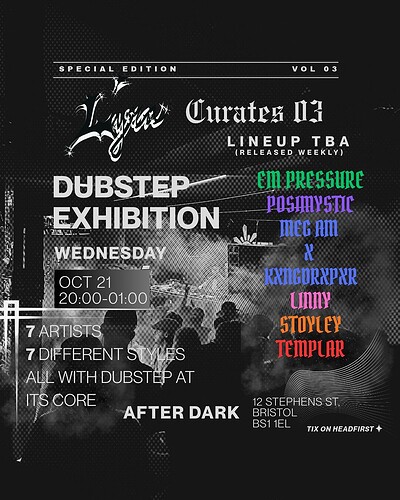 Lyra Curates 03: Dubstep Exhibition at After Dark