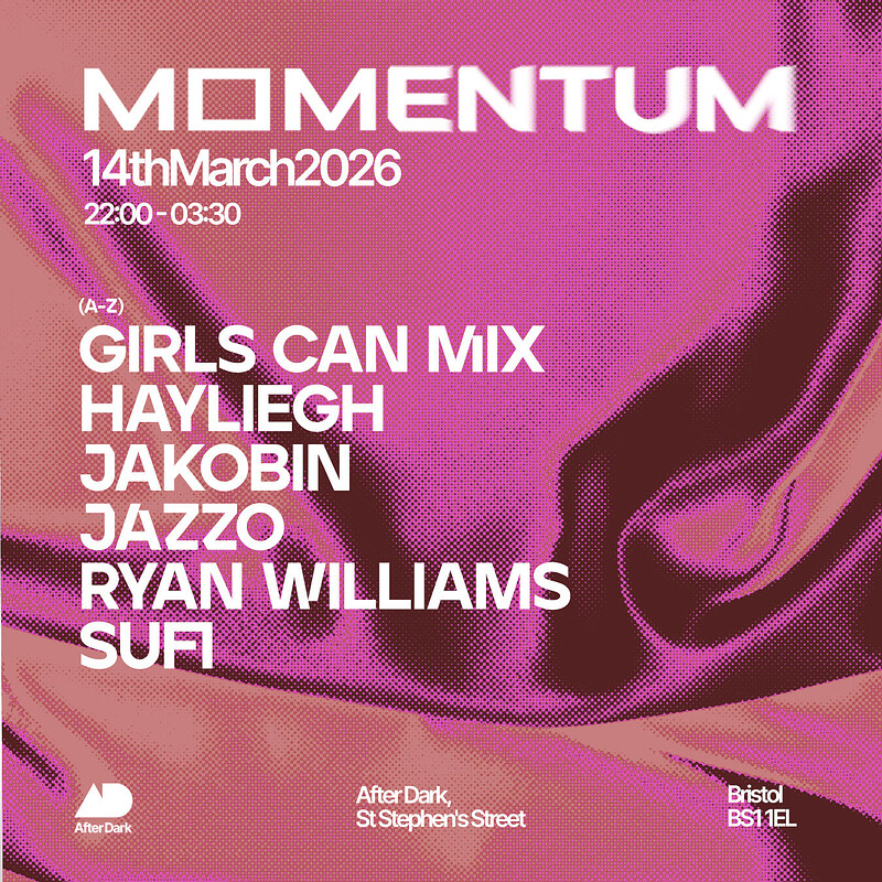 Momentum At After Dark w/ Girls Can Mix, Jakobin,Hayliegh & More at After Dark