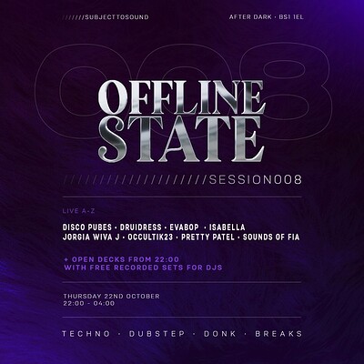 OFFLINE STATE 008 HALLOWEEN x PIPPA at After Dark