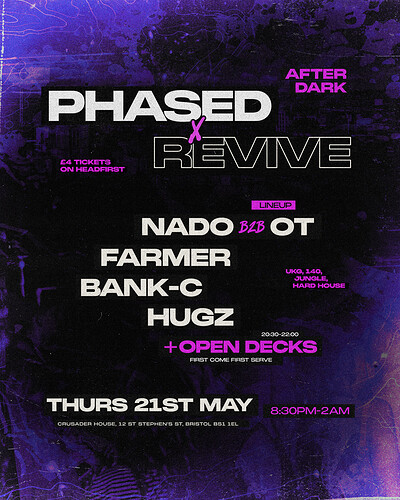 Phased X Revive at After Dark