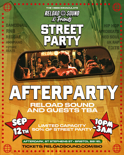 Reload Sound & Friends Street Party - AFTERPARTY at After Dark