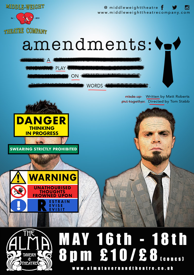 amendments; A Play on Words at Alma Tavern and Theatre
