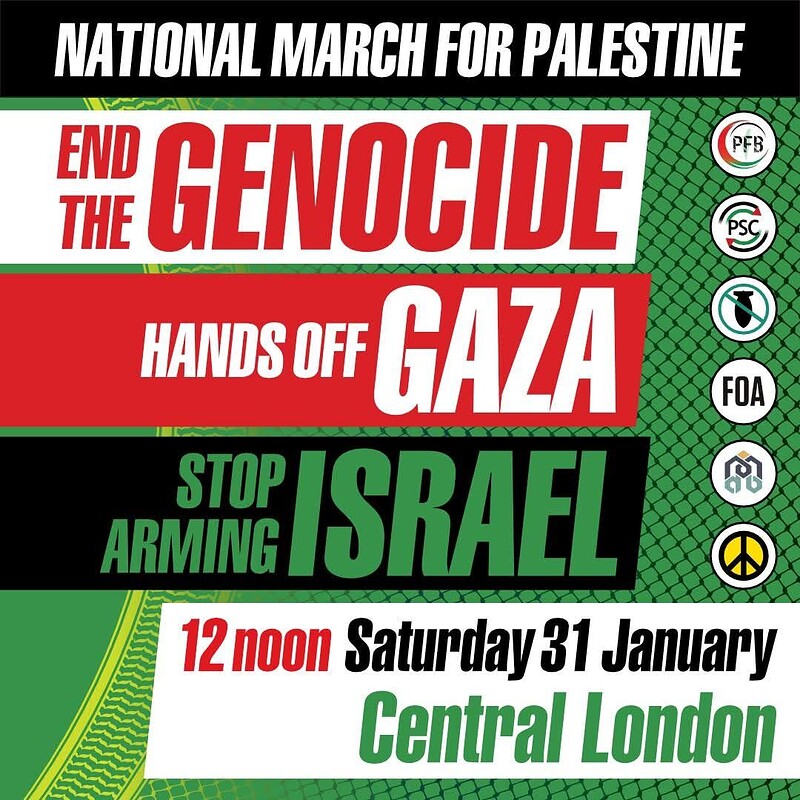 Coaches to National March for Palestine at Anchor Road Bristol (bus stops by We the Curious)