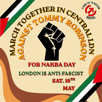 Unite Against the Far Right - Oppose Tommy Robinson at Anchor Road