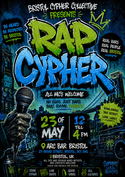 Bristol Cypher Collective at Arc bar Bristol Bs1 2HG