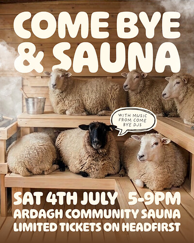 Come Bye & Sauna at Ardagh Community Sauna, BS6 7YL