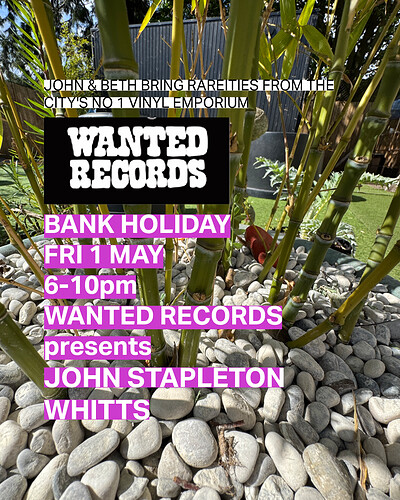 Sauna Sounds - Wanted Records -John Stapleton & Whitts at Ardagh Community Sauna