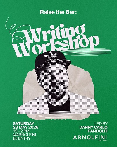 Raise the Bar | Writing Workshop w/ Danny Carlo Pandolfi at Arnolfini