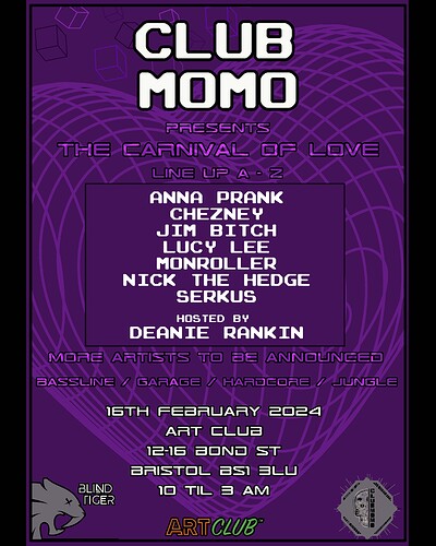 Club Momo presents Carnival of Love at Art Club