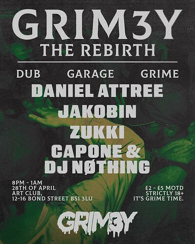 Grim3y : The Re birth at Art Club