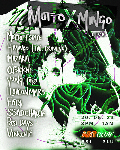 MOTTO + MINGO with Friends at Art Club