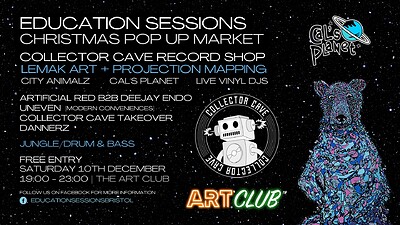 Pop Up Record Shop/Visuals/Art at Art Club