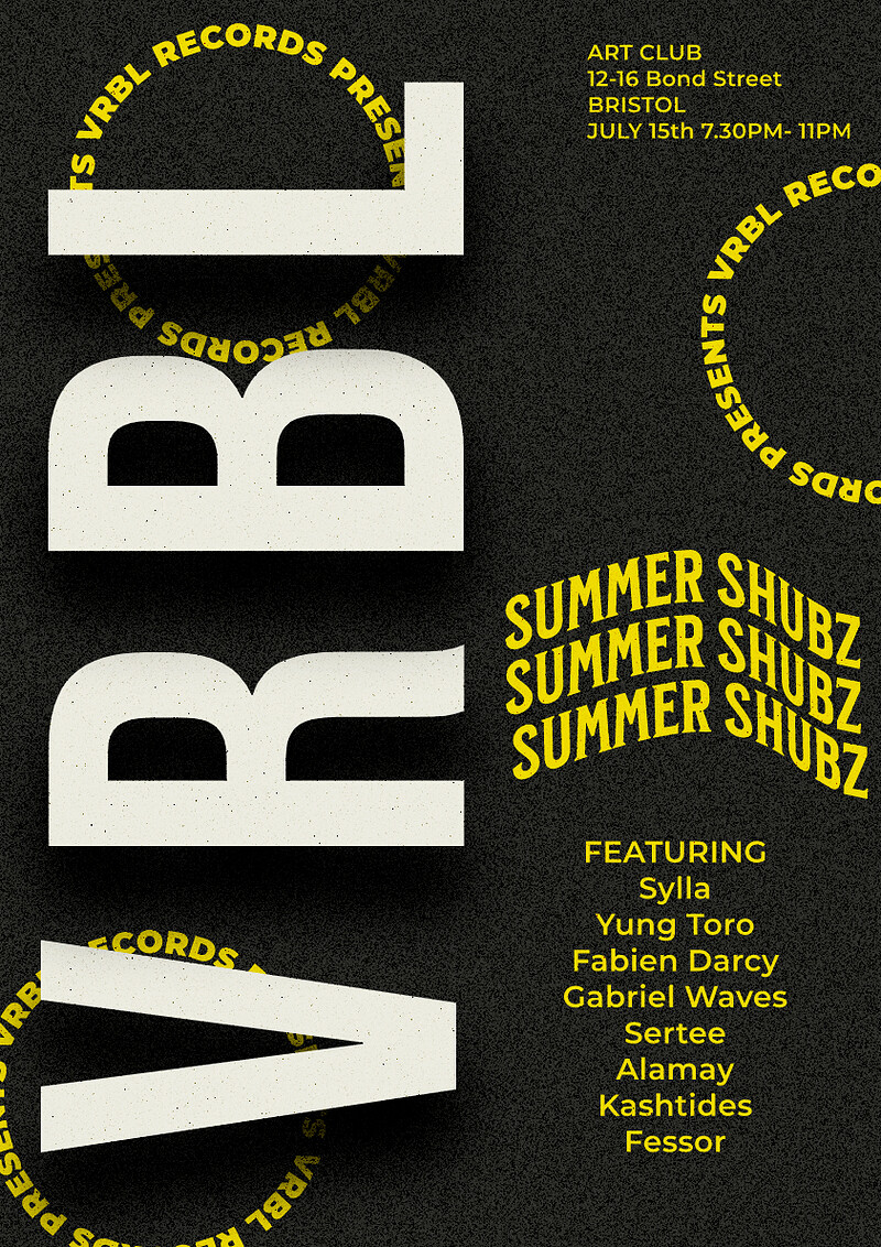 VRBL Summer Shubz at Art Club