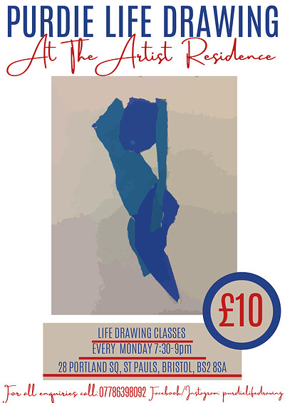 Purdie Life Drawing at Artist Residence Bristol