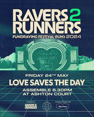 Ravers2Runners X Love Saves the Day Fun Run at Ashton Court
