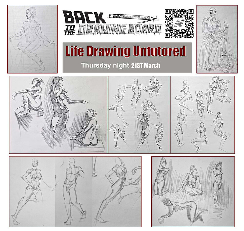Life Drawing Untutored-Back to the Drawing Board at Back to the Drawing Board! – At 212 Productions Studio