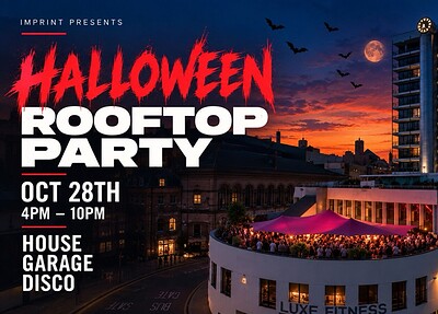 Halloween Rooftop Party at Bambalan Podium Level, Colston Tower, Colston Street, Bristol BS1 4XE, UK