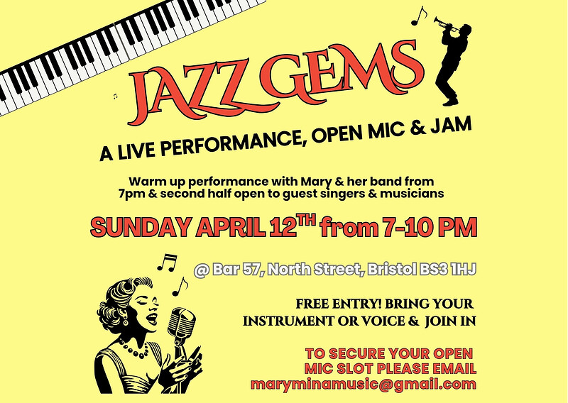 Jazz Gems at BAR 57, 57 NORTH STREET BEDMINSTER BS3 1HJ