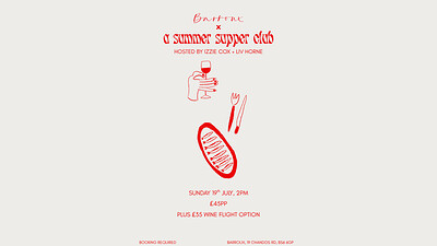 A Summer Supper Club at Barroux, 19 Chandos Road, BS66PG