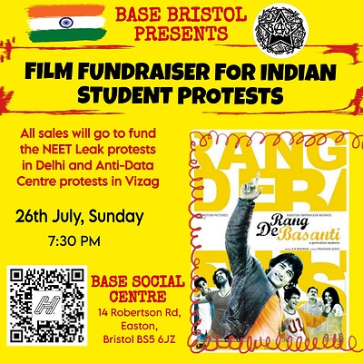 BASE SOCIAL CENTRE PRESENTS: Film Fundraiser for Indian Protesters at Base Social Centre, 14 Robertson Rd, Easton, Bristol BS5 6JZ