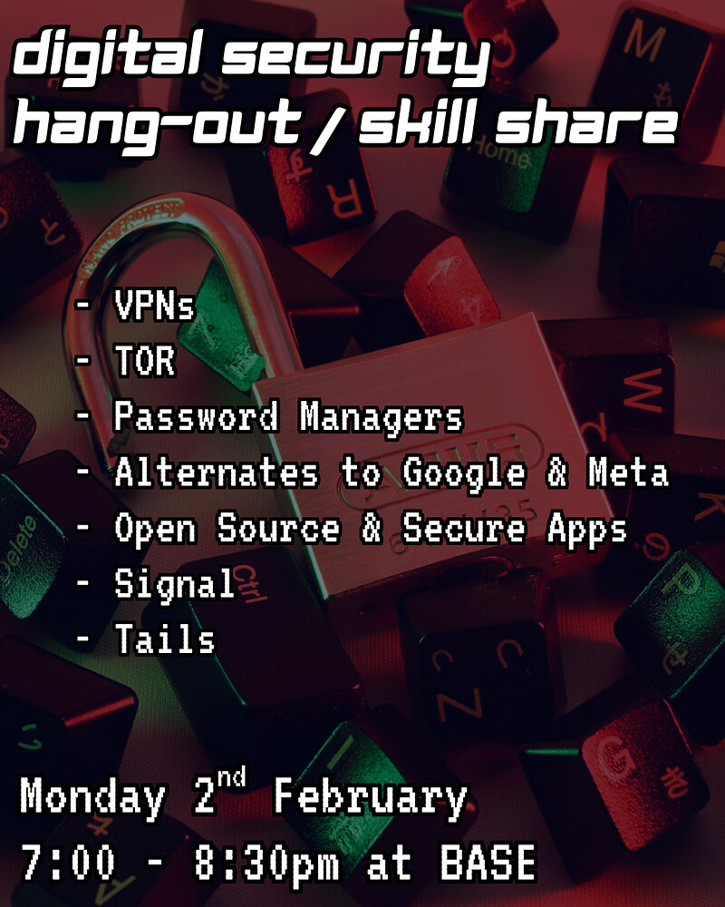 Digital Security Workshop / Skill-Share ‍ at BASE
