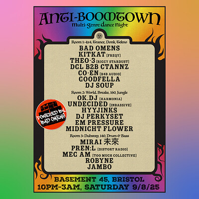 ANTI-BOOMTOWN ROUND 2 at Basement 45