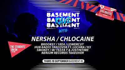 BASEMENT RAVE W/ NERSHA & CHLOCAINE at Basement 45