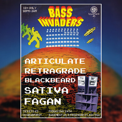 BASS INVADERS at Basement 45