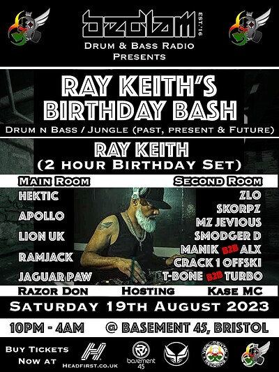 Bedlam DnB Presents Ray Keith's Birthday Bash at Basement 45