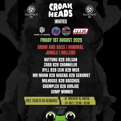 Croakheads Invites: DnB Collectives Bristol Takeover at Basement 45