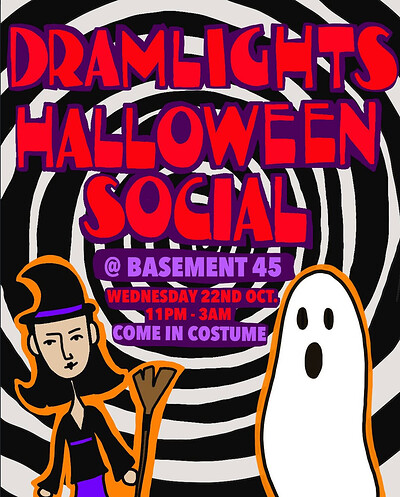 Dramsoc Halloween social at Basement 45