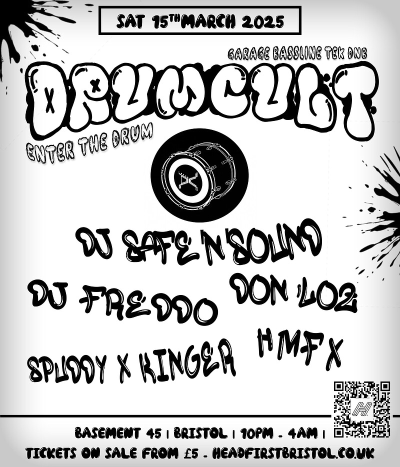DrumCult - Enter the Drum w/ Dj Safe'N'Sound at Basement 45