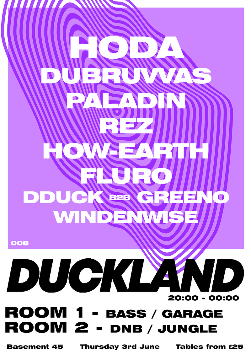 DUCKLAND 008 - Hoda, Dubruvvas, Paladin, Rez.. at Basement 45
