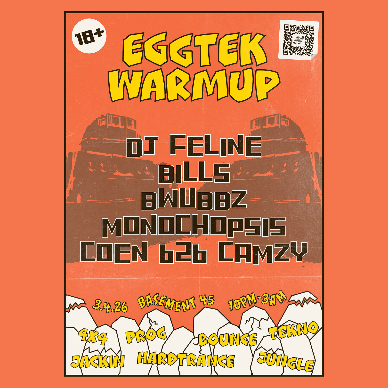 EGGTEK WARMUP at Basement 45