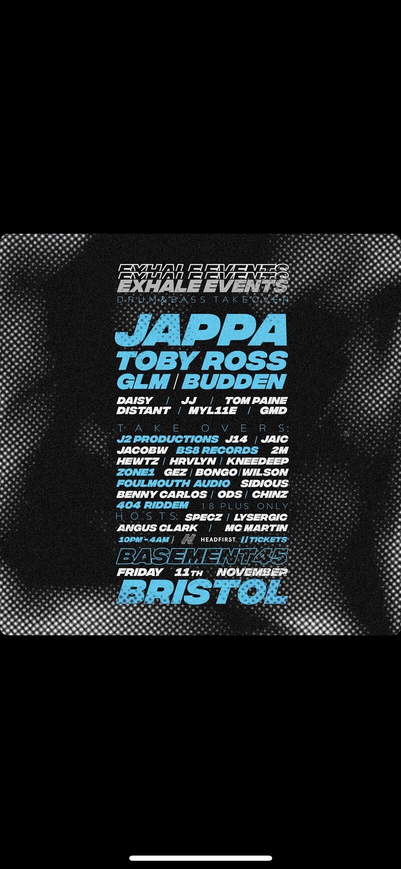 Exhale Drum and Bass Takeover w/ Jappa at Basement 45