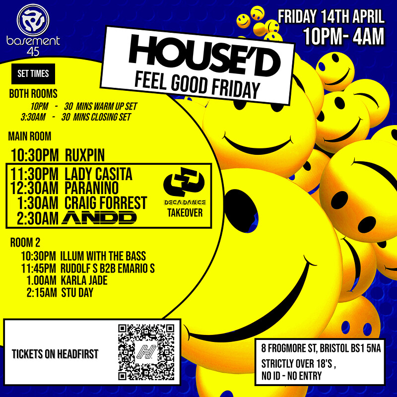 House'D - Feel Good Friday at Basement 45