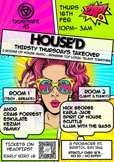House'D Thirsty Thursdays Takeover at Basement 45