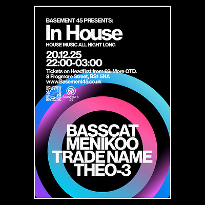 In House w/ Basscat, Menikoo, Trade Name & THEO-3 at Basement 45