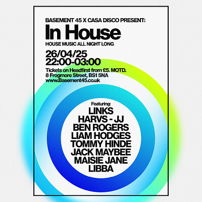 In House w/ Casa Disco at Basement 45