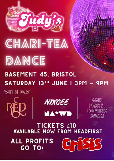 Judy's Chari-Tea Dance at Basement 45