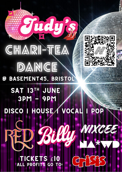 Judy's Chari-Tea Dance at Basement 45