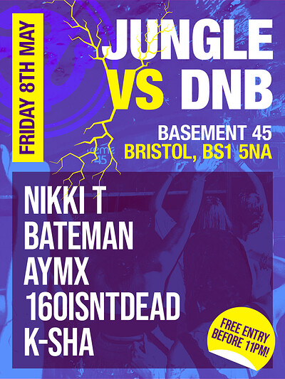 JUNGLE VS DNB at Basement 45