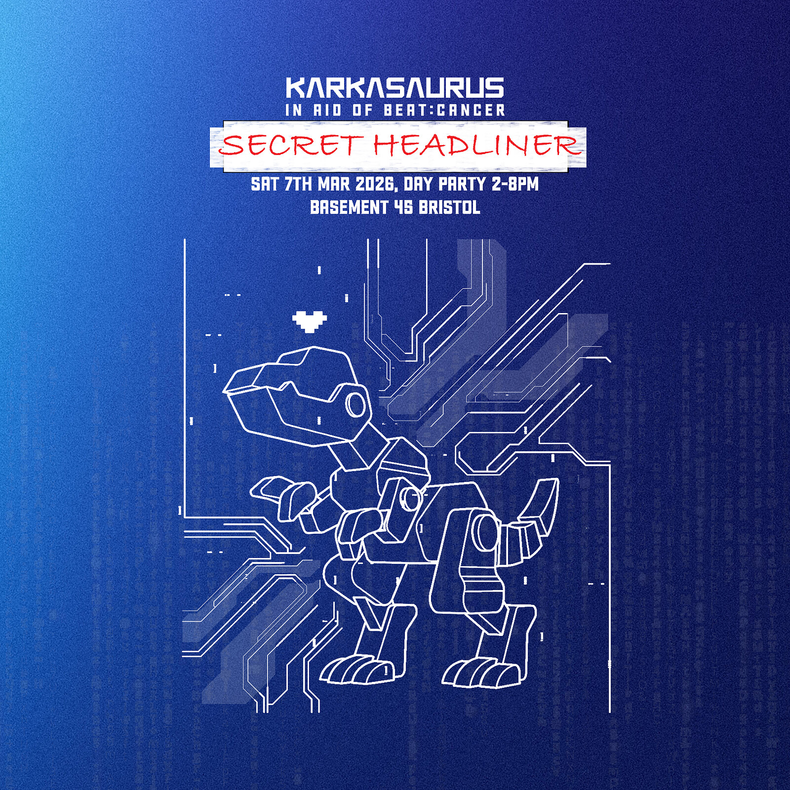 Karkasaurus in aid of Beat:Cancer at Basement 45