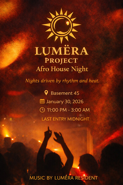 LUMËRA PROJECT - Afro House Night at Basement 45