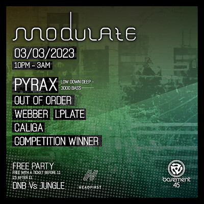 Modulate prevents: Jungle vs DNB at Basement 45