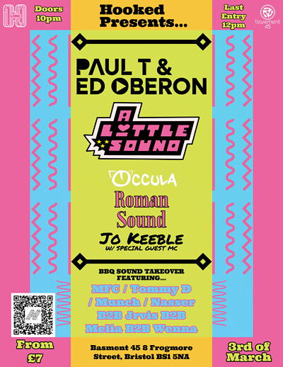 Paul T and Edward Oberon + A Little Sound + More at Basement 45