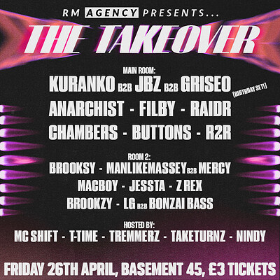 THE TAKEOVER at Basement 45