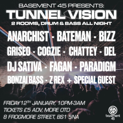 Tunnel Vision: 100% Drum & Bass at Basement 45