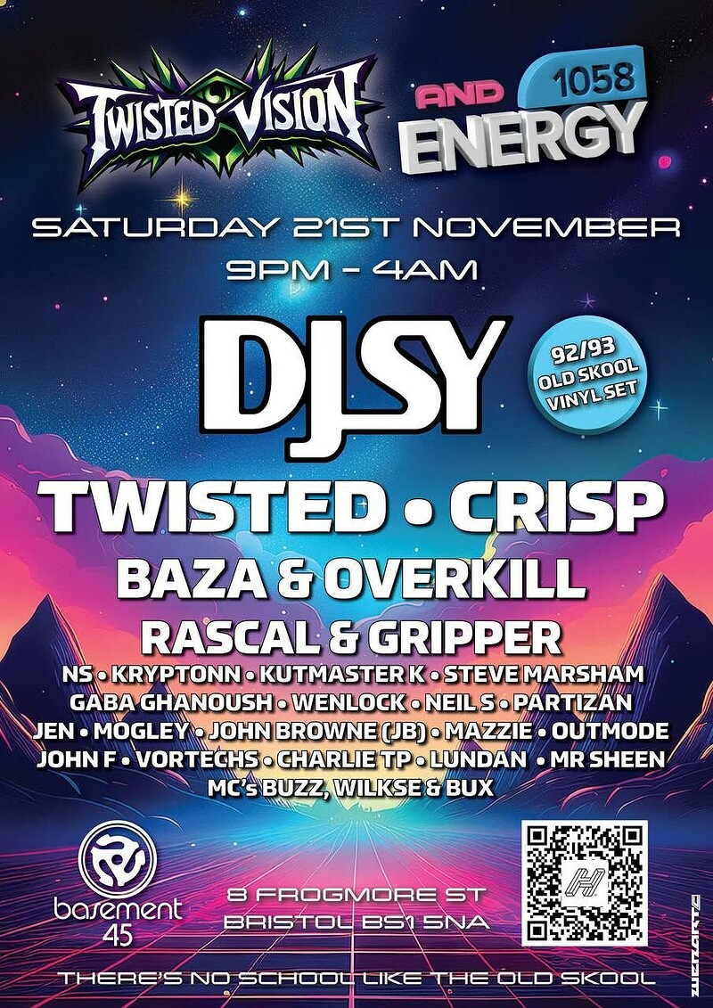 Twisted Vision meets Energy 1058 Radio at Basement 45